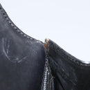 CELINE Hand Bag Leather Black Gold Auth LNZ560A-21