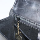 CELINE Hand Bag Leather Black Gold Auth LNZ560A-23
