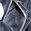 CELINE Hand Bag Leather Black Gold Auth LNZ560A-11