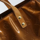 LOUIS VUITTON Monogram Vernis Reade PM Hand Bag Bronze M91146 LV Auth LNZ563-17
