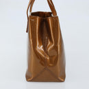 LOUIS VUITTON Monogram Vernis Reade PM Hand Bag Bronze M91146 LV Auth LNZ563-3