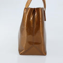 LOUIS VUITTON Monogram Vernis Reade PM Hand Bag Bronze M91146 LV Auth LNZ563-4