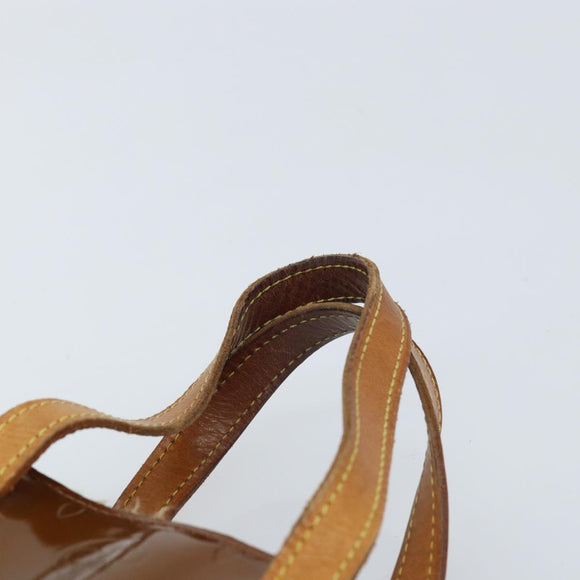 LOUIS VUITTON Monogram Vernis Reade PM Hand Bag Bronze M91146 LV Auth LNZ563