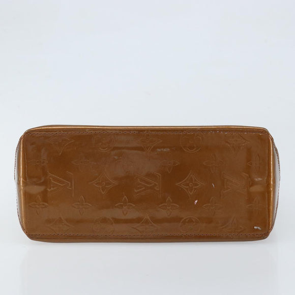 LOUIS VUITTON Monogram Vernis Reade PM Hand Bag Bronze M91146 LV Auth LNZ563