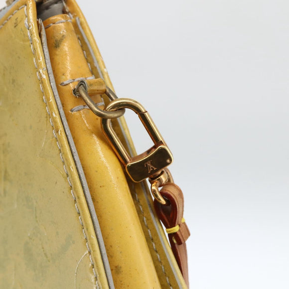 LOUIS VUITTON Monogram Vernis Motto Accessory Pouch Gris M91030 LV Auth LNZ565