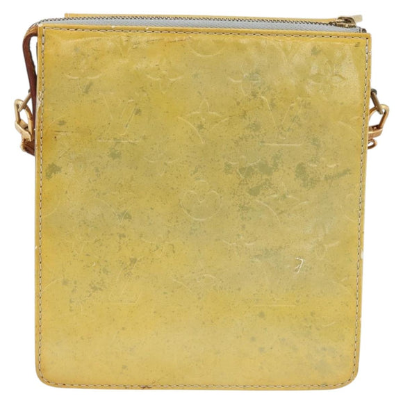 LOUIS VUITTON Monogram Vernis Motto Accessory Pouch Gris M91030 LV Auth LNZ565