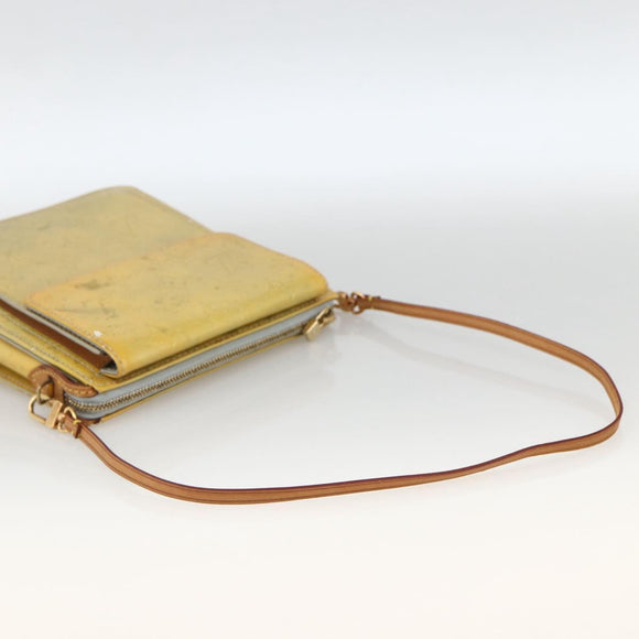 LOUIS VUITTON Monogram Vernis Motto Accessory Pouch Gris M91030 LV Auth LNZ565