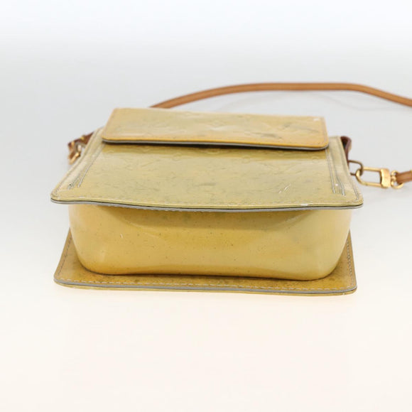 LOUIS VUITTON Monogram Vernis Motto Accessory Pouch Gris M91030 LV Auth LNZ565