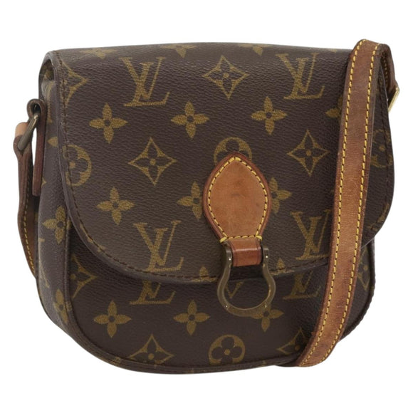 LOUIS VUITTON Monogram Saint Cloud PM Shoulder Bag M51244 LV Auth LNZ568