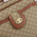 CELINE Macadam Canvas Shoulder Bag PVC Beige Gold Auth LNZ569-17