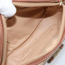 CELINE Macadam Canvas Shoulder Bag PVC Beige Gold Auth LNZ569-11