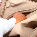 CELINE Macadam Canvas Shoulder Bag PVC Beige Gold Auth LNZ569-12