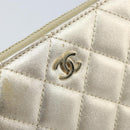 CHANEL Matelasse Long Wallet Lamb Skin Gold Tone CC Auth LNZ571V-9