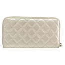 CHANEL Matelasse Long Wallet Lamb Skin Gold Tone CC Auth LNZ571V-2