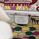 HERMES Azap Compact Silk-in Wallet Leder Multicolor Silber Auth LNZ572SAM-17