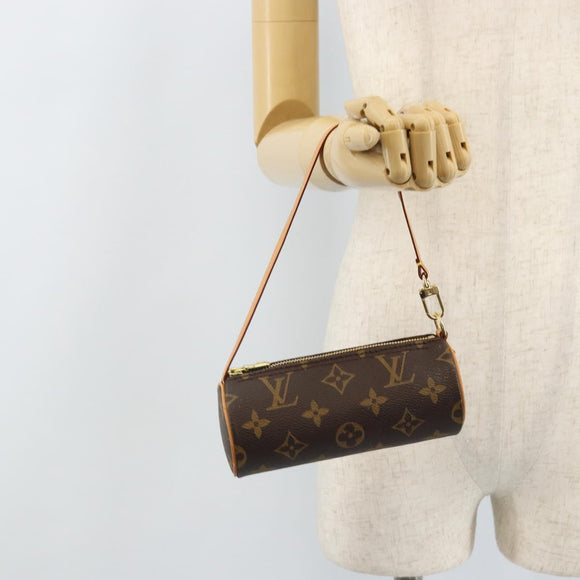 LOUIS VUITTON Monogram Papillon Pouch LV Auth LNZ579