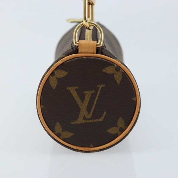 LOUIS VUITTON Monogram Papillon Pouch LV Auth LNZ579