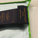 LOUIS VUITTON LV City Stamp Bandana Schal Seide Hellblau M96939 LV Auth LNZ586M-13