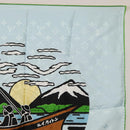 LOUIS VUITTON LV City Stamp Bandana Schal Seide Hellblau M96939 LV Auth LNZ586M-3