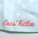 LOUIS VUITTON LV City Stamp Bandana Scarf Silk Light Blue M96939 LV Auth LNZ586M-7