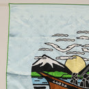 LOUIS VUITTON LV City Stamp Bandana Schal Seide Hellblau M96939 LV Auth LNZ586M-9
