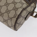 GUCCI GG Supreme Web Sherry Line Bag PVC Beige Gold 67 02 004 Auth LNZ594-11