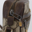 GUCCI GG Supreme Web Sherry Line Bag PVC Beige Gold 67 02 004 Auth LNZ594-14