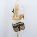 GUCCI GG Supreme Web Sherry Line Bag PVC Beige Gold 67 02 004 Auth LNZ594-23