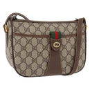 GUCCI GG Supreme Web Sherry Line Bag PVC Beige Gold 89 02 032 Auth LNZ595-1