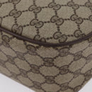 GUCCI GG Supreme Web Sherry Line Bag PVC Beige Gold 89 02 032 Auth LNZ595-13