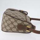 GUCCI GG Supreme Web Sherry Line Bag PVC Beige Gold 89 02 032 Auth LNZ595-4