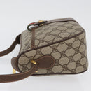 GUCCI GG Supreme Web Sherry Line Bag PVC Beige Gold 89 02 032 Auth LNZ595-5