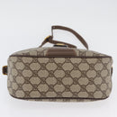 GUCCI GG Supreme Web Sherry Line Bag PVC Beige Gold 89 02 032 Auth LNZ595-9