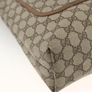 GUCCI GG Supreme Web Sherry Line Tote Bag PVC Beige Red 39 02 0031 Auth LNZ596-11