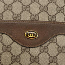 GUCCI GG Supreme Web Sherry Line Tote Bag PVC Beige Red 39 02 0031 Auth LNZ596-14