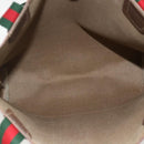 GUCCI GG Supreme Web Sherry Line Tote Bag PVC Beige Red 39 02 0031 Auth LNZ596-16