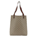 GUCCI GG Supreme Web Sherry Line Tote Bag PVC Beige Red 39 02 0031 Auth LNZ596-3