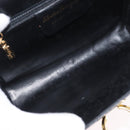 Salvatore Ferragamo Gancini Shoulder Bag Leather Black Gold Auth LNZ598-10