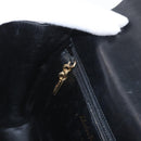Salvatore Ferragamo Gancini Shoulder Bag Leather Black Gold Auth LNZ598-21