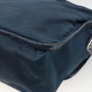 PRADA Shoulder Bag Nylon Navy Silver Auth LNZ603-15
