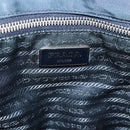 PRADA Shoulder Bag Nylon Navy Silver Auth LNZ603-19