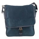 PRADA Shoulder Bag Nylon Navy Silver Auth LNZ603-13