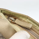 PRADA Shoulder Bag Nylon Beige Silver Auth LNZ604-18