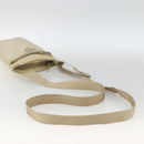PRADA Shoulder Bag Nylon Beige Silver Auth LNZ604-7