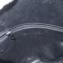 CHANEL Chain Choco Bar Umhängetasche Wildleder Schwarz Gold CC Auth LNZ606A-18