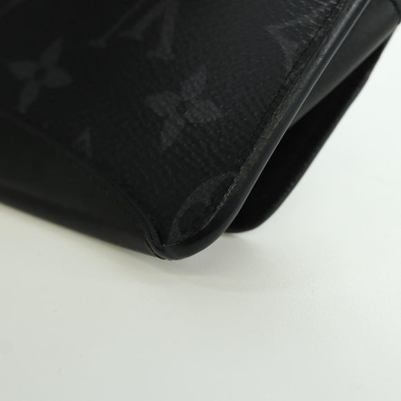 LOUIS VUITTON Monogram Eclipse Etui Lunet GM Glasses Case GI0296 LV Auth LNZ611M