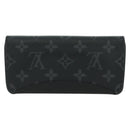 LOUIS VUITTON Monogram Eclipse Etui Lunet GM Glasses Case GI0296 LV Auth LNZ611M-2
