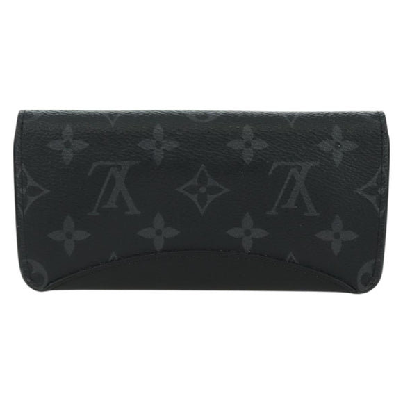 LOUIS VUITTON Monogram Eclipse Etui Lunet GM Glasses Case GI0296 LV Auth LNZ611M