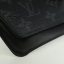 LOUIS VUITTON Monogram Eclipse Etui Lunet GM Glasses Case GI0296 LV Auth LNZ611M-7