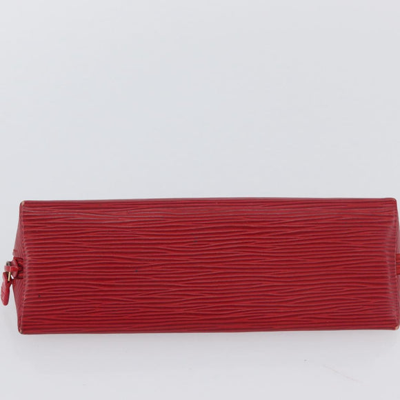 LOUIS VUITTON Epi Trousse Crayons Pen Case Red M56547 LV Auth LNZ612